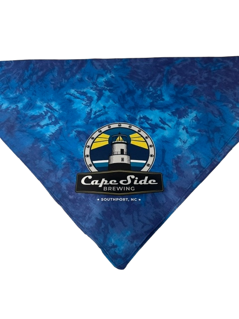 Cape Side Brewing Sea Tie-Dye Dog Bandana - 9333