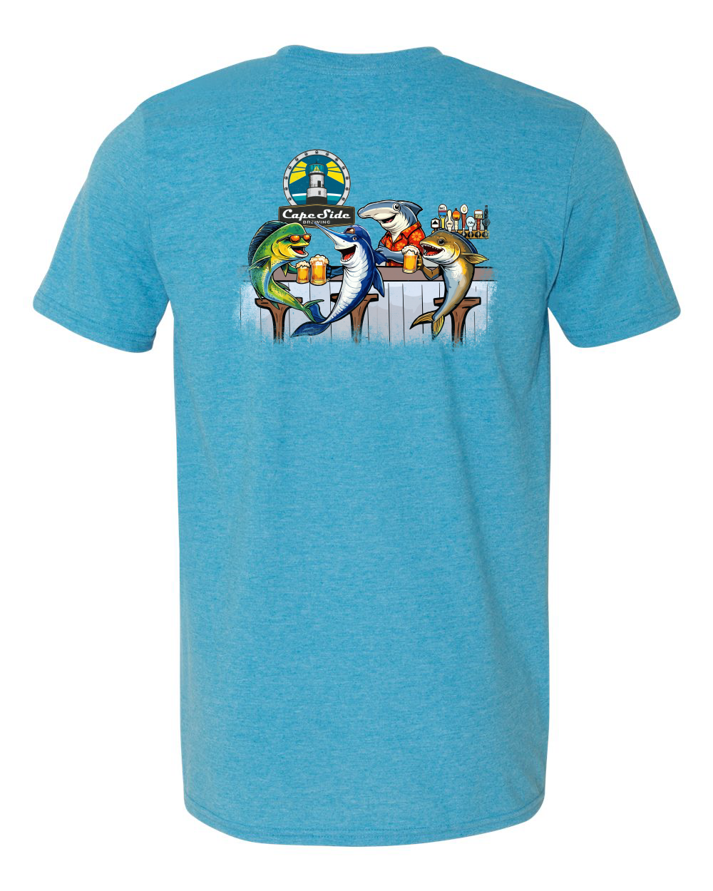 Cape Side Brewing Fish at Bar Unisex Softstyle® T-Shirt - 64000