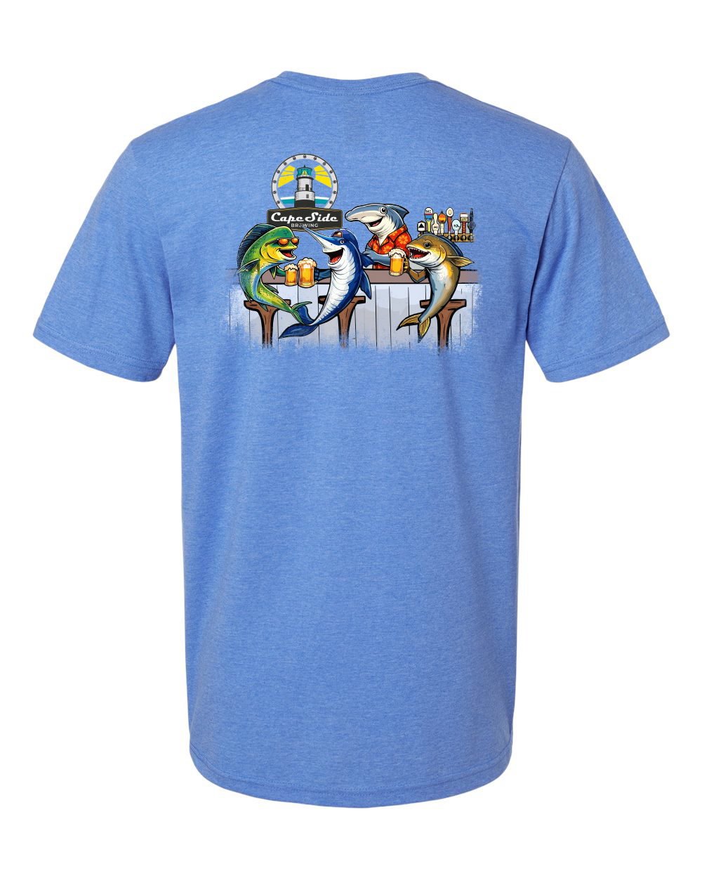 Cape Side Brewing Fish at Bar Unisex Softstyle® T-Shirt - 64000