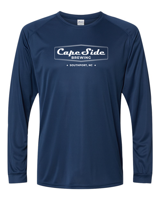 Cape Side Brewing White Badge Unisex Performance Long Sleeve T-Shirt - 210